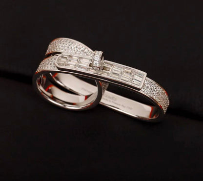¡®Aura Jewelry¡¯NEW STYLE FULL CIRCLE DOUBLE DIAMOND RING