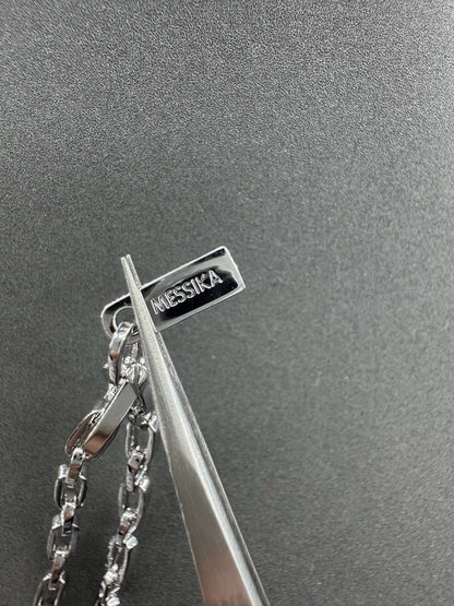 [Aura Jewelry] Move Link Pave Diamond Chain Necklace