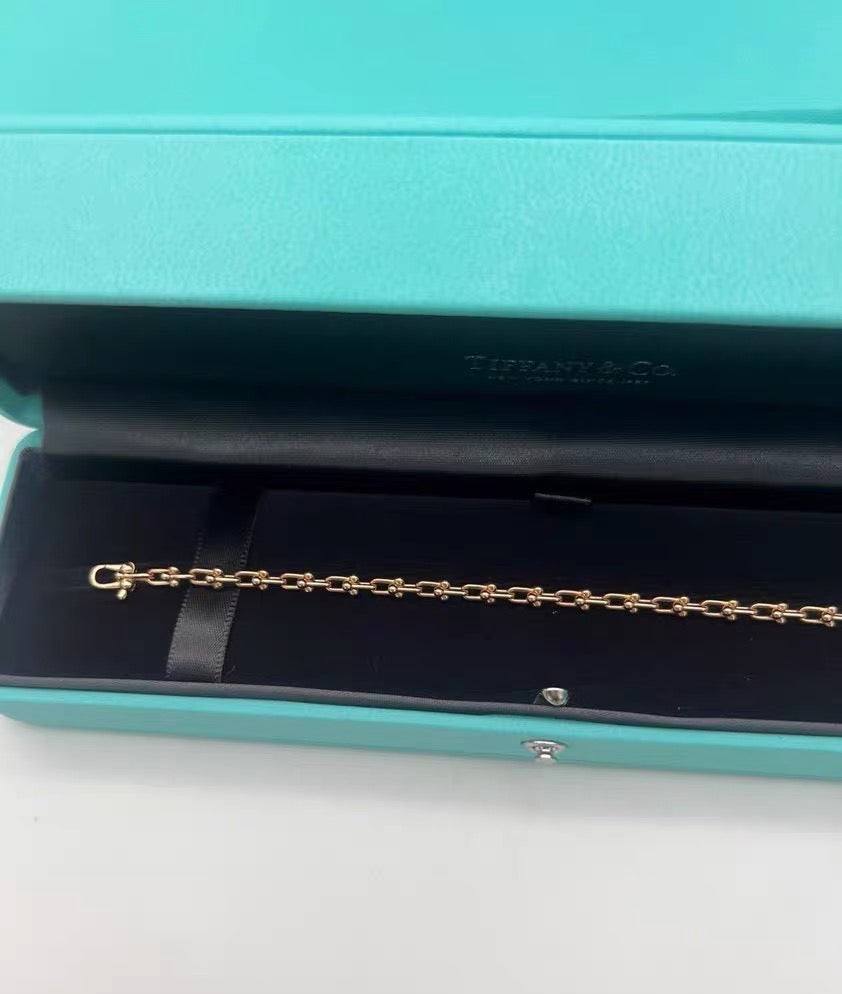 [Aura Jewelry] T Micro Link Bracelet