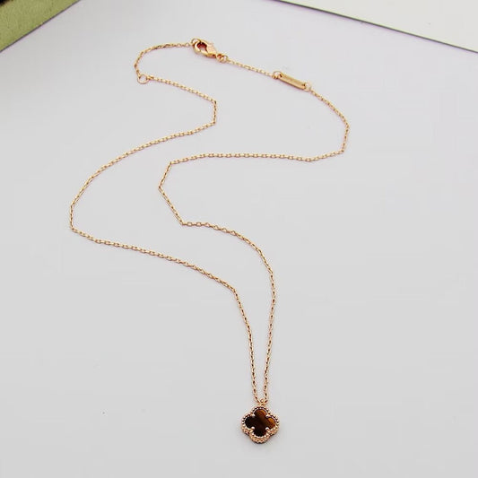 ¡®Aura Jewelry¡¯CLOVER MINI 9.5MM Black Fritillary NECKLACE（副本）