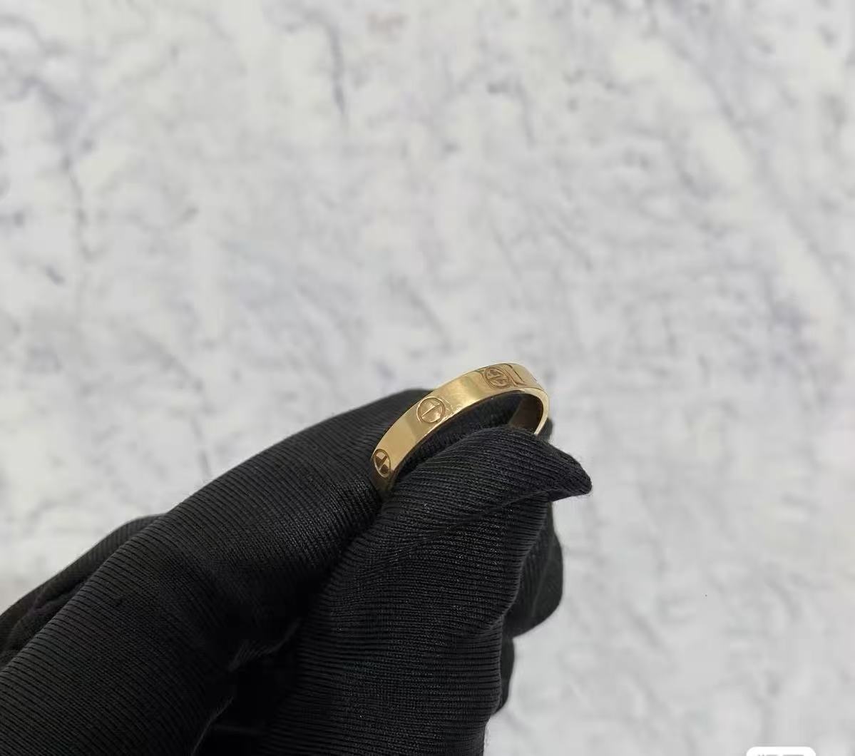¡®Aura Jewelry¡¯LOVE RING 4MM Plain version, GOLD