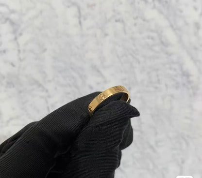 ¡®Aura Jewelry¡¯LOVE RING 4MM Plain version, GOLD