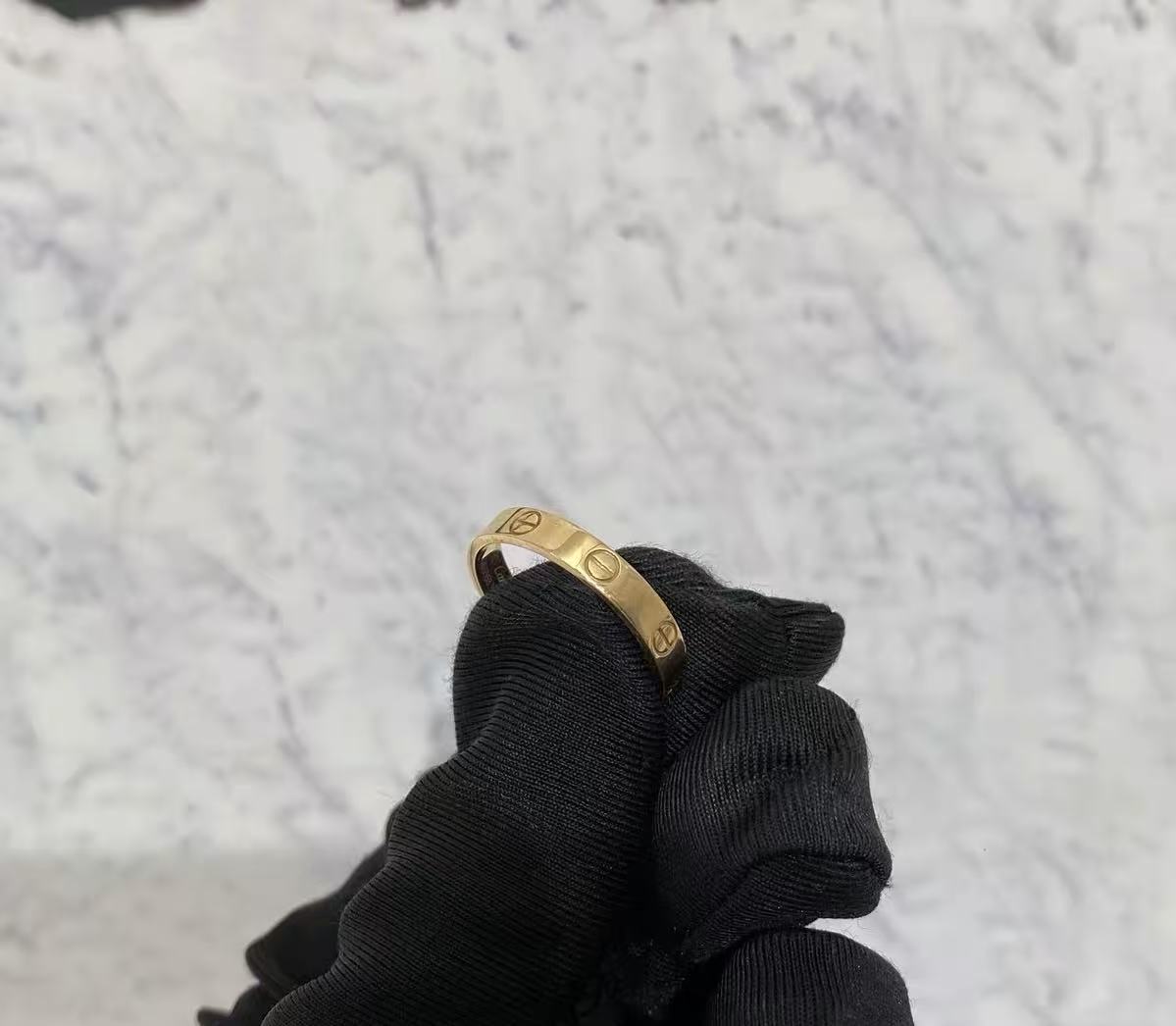 ¡®Aura Jewelry¡¯LOVE RING 4MM Plain version, GOLD