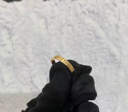 ¡®Aura Jewelry¡¯LOVE RING 4MM Plain version, GOLD
