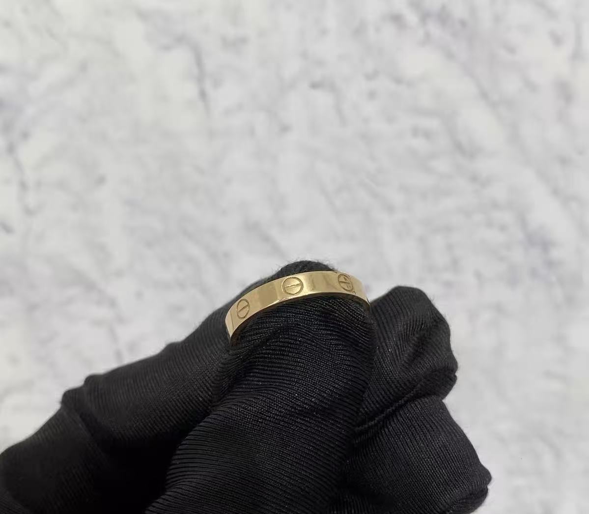 ¡®Aura Jewelry¡¯LOVE RING 4MM Plain version, GOLD