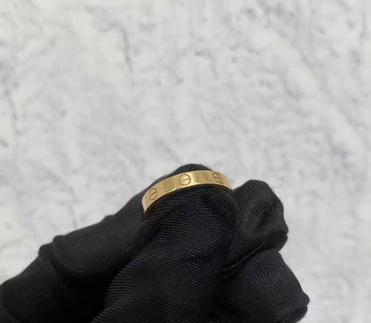 ¡®Aura Jewelry¡¯LOVE RING 4MM Plain version, GOLD