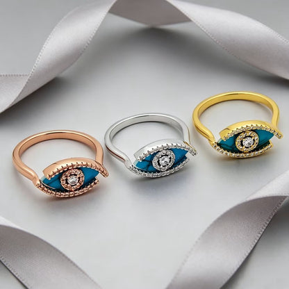 [Aura Jewelry]Lucky Eye Malachite Ring