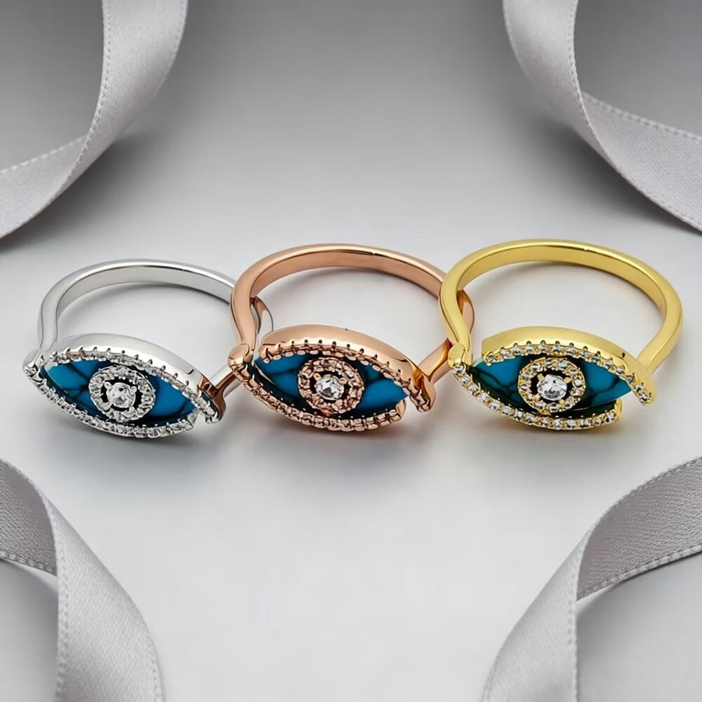 [Aura Jewelry]Lucky Eye Malachite Ring