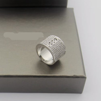 [Aura Jewelry] Move Wide Full Pavé Diamond Ring