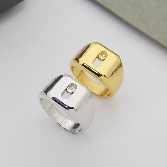 [Aura Jewelry] My Move Natural Titanium Signet Ring