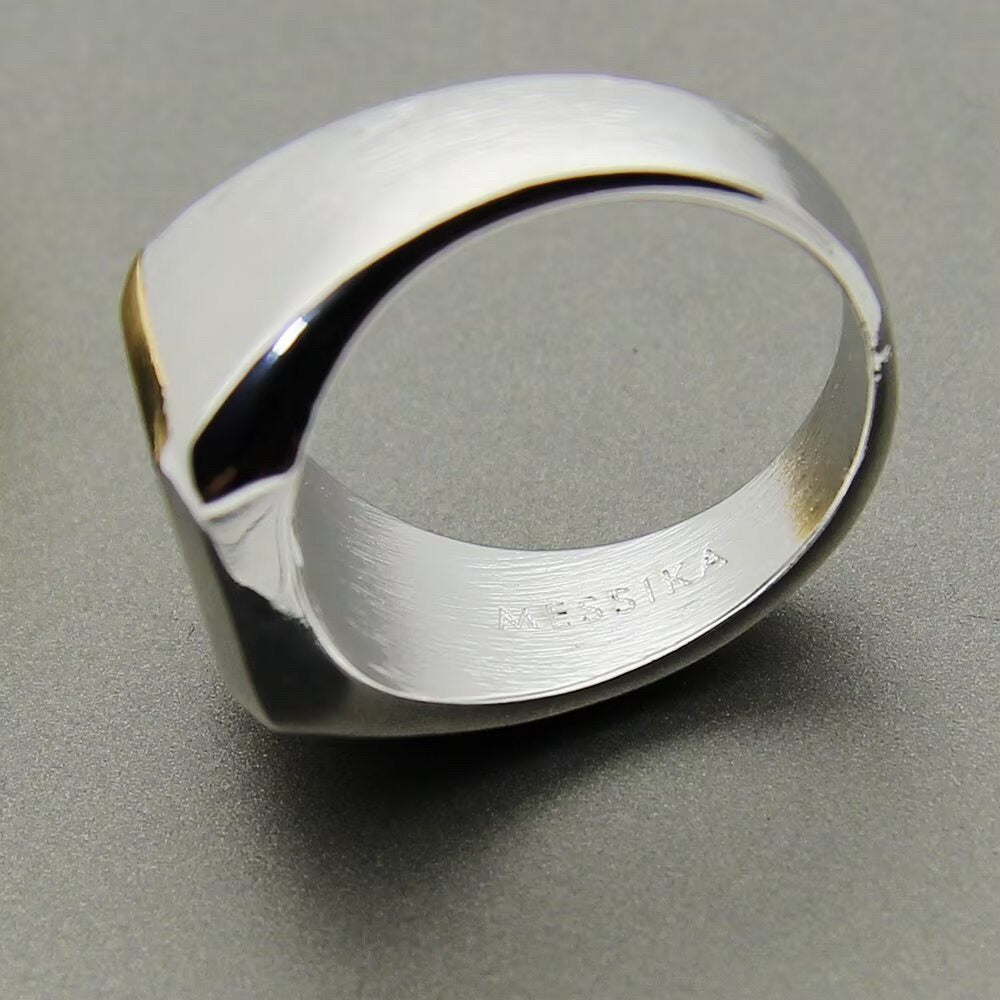 [Aura Jewelry] My Move Natural Titanium Signet Ring