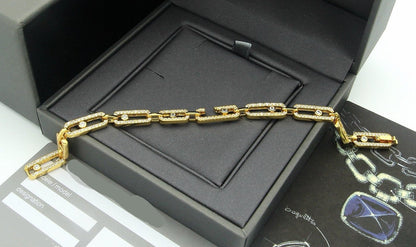 [Aura Jewelry]Large Full Diamond Unisex Sliding Bracelet with Moissanite