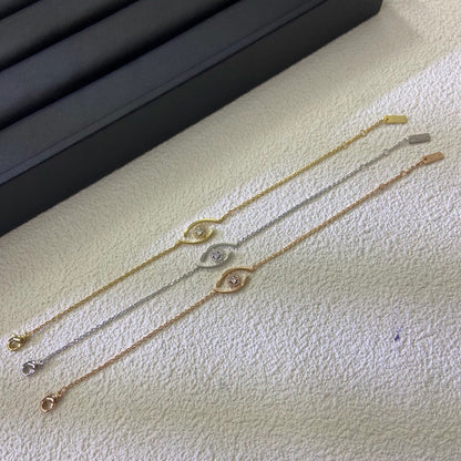 [Aura Jewelry]Lucky Eye Sliding Diamond Bracelet