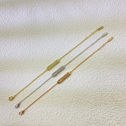 [Aura Jewelry]My First Diamond Bracelet(Adjustable)