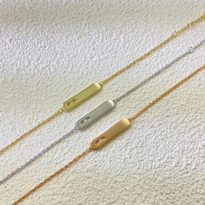 [Aura Jewelry]My First Diamond Bracelet(Adjustable)