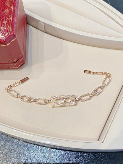 [Aura Jewelry]My Move Pavé Chain Bracelet