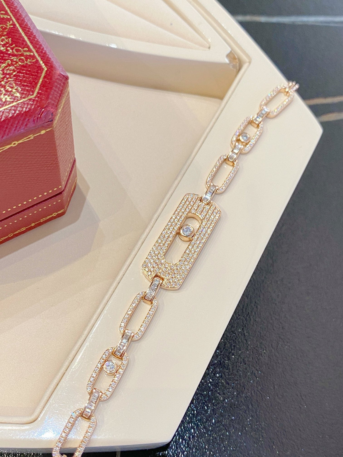 [Aura Jewelry]My Move Pavé Chain Bracelet