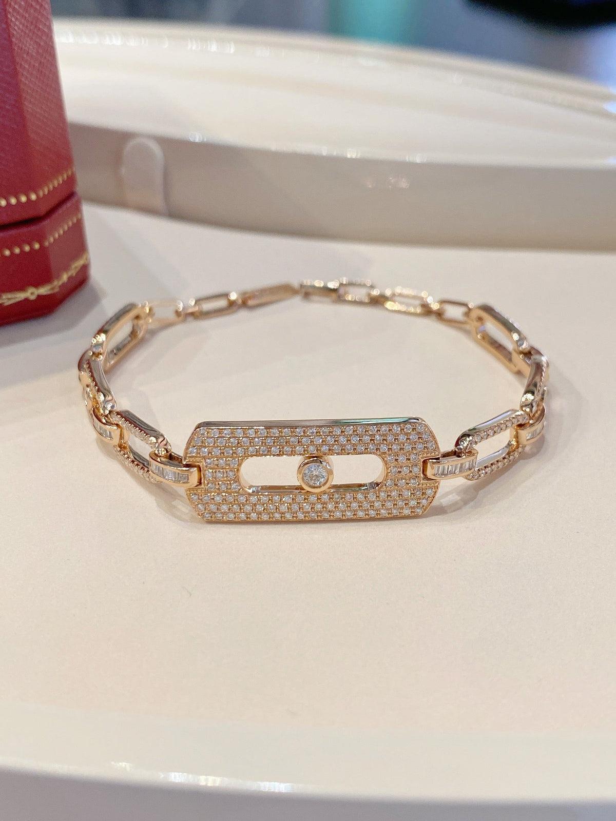 [Aura Jewelry]My Move Pavé Chain Bracelet