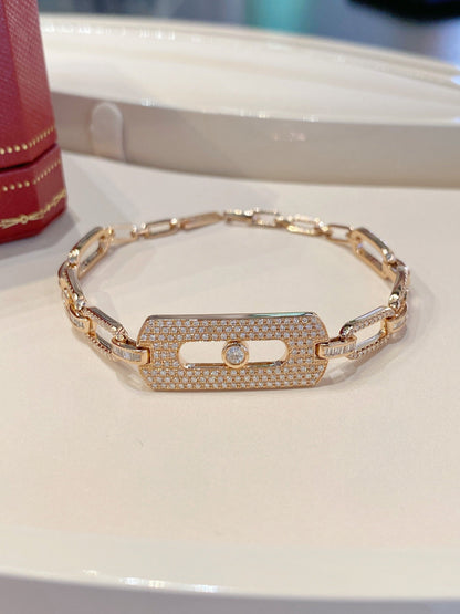 [Aura Jewelry]My Move Pavé Chain Bracelet