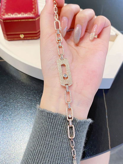 [Aura Jewelry]My Move Pavé Chain Bracelet