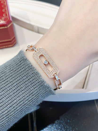 [Aura Jewelry]My Move Pavé Chain Bracelet