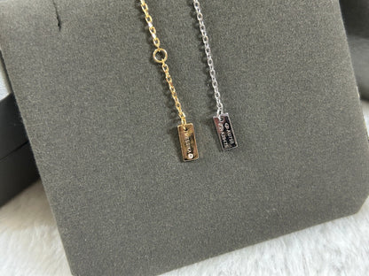 [Aura Jewelry]Heart Sliding Diamond Bracelet