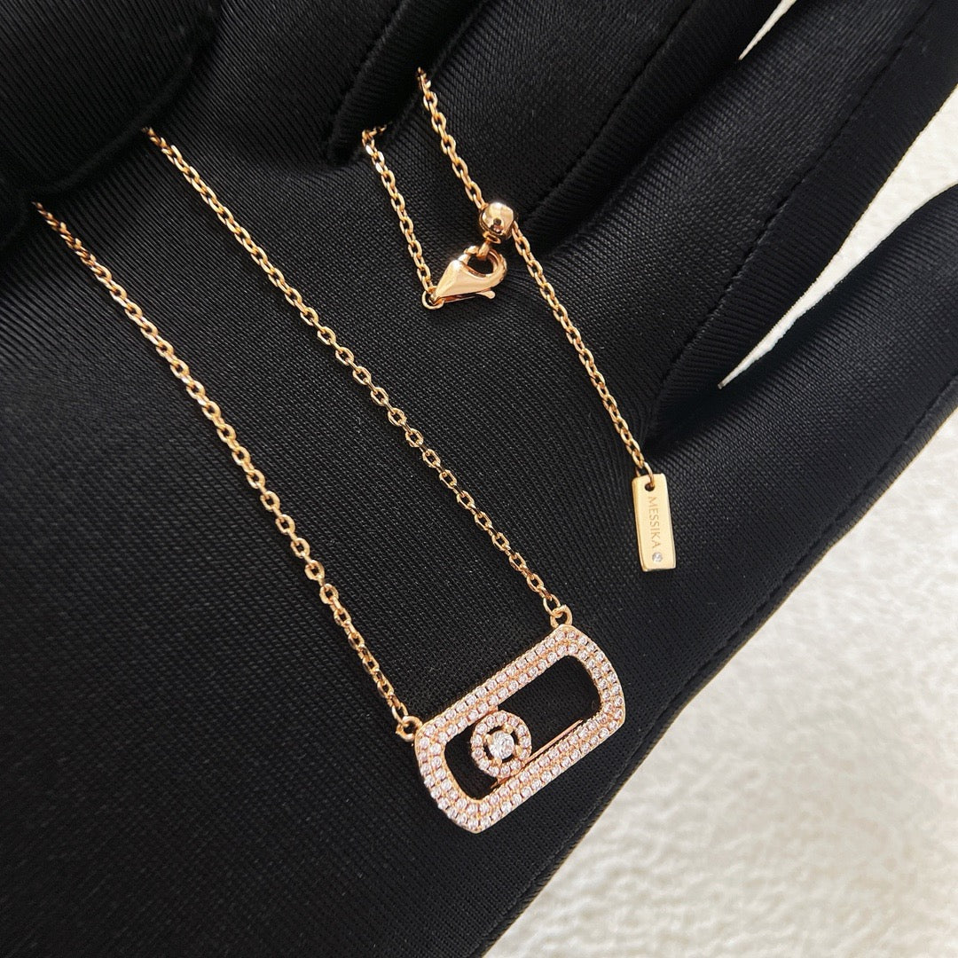 [Aura Jewelry] So Move Pavé Sliding Diamond Necklace