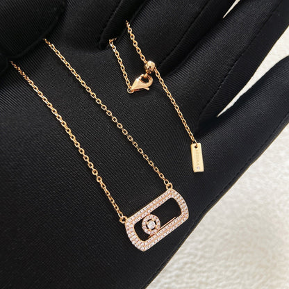 [Aura Jewelry] So Move Pavé Sliding Diamond Necklace