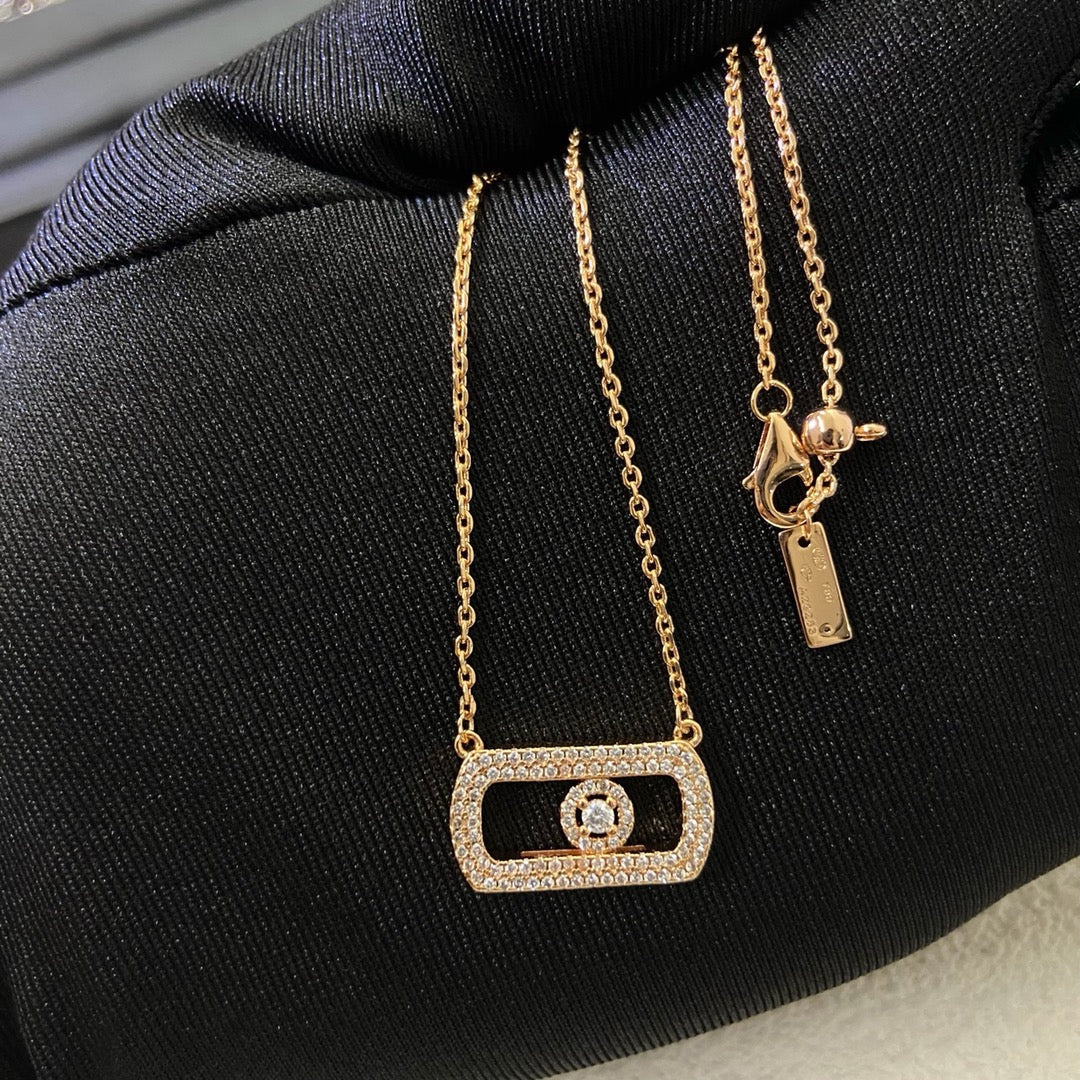 [Aura Jewelry] So Move Pavé Sliding Diamond Necklace