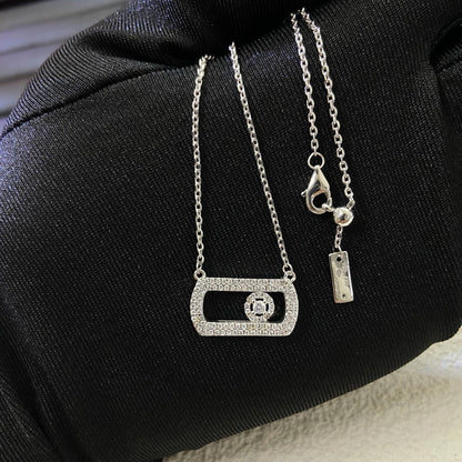 [Aura Jewelry] So Move Pavé Sliding Diamond Necklace