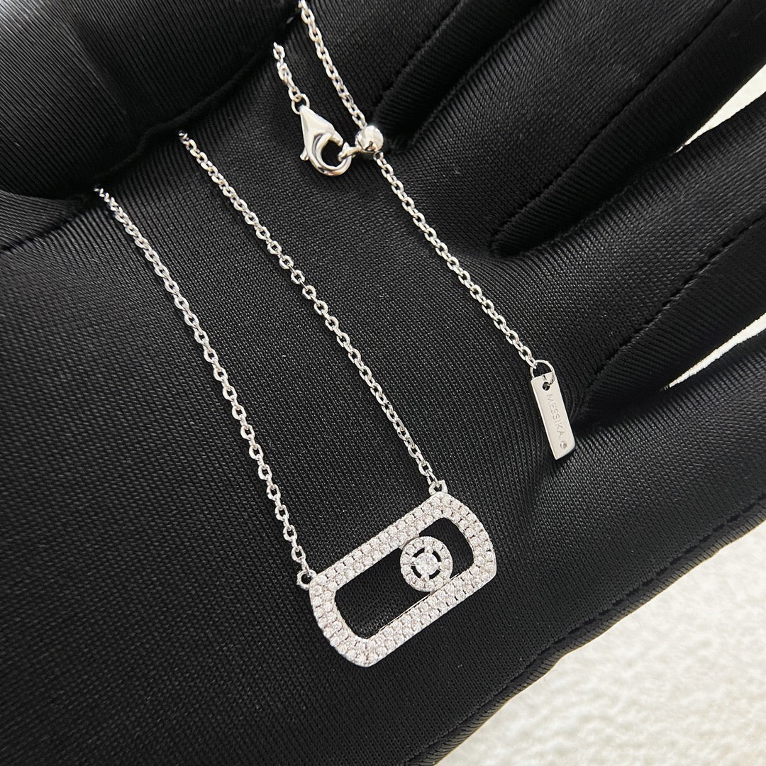 [Aura Jewelry] So Move Pavé Sliding Diamond Necklace