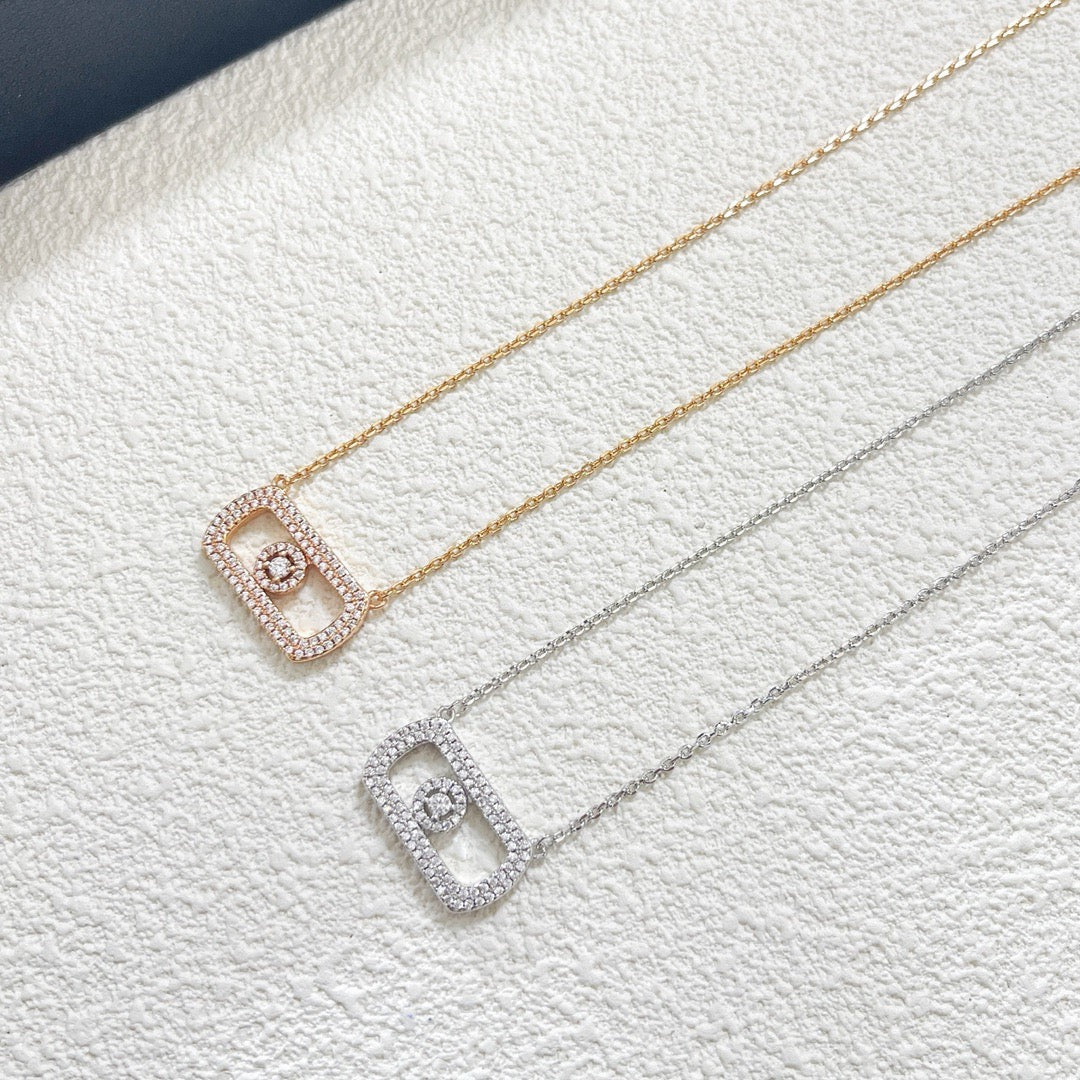 [Aura Jewelry] So Move Pavé Sliding Diamond Necklace