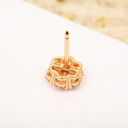 ¡®AuraJewelry¡¯Fleurette Stud Earrings, 18K Gold‑Plated, 7‑Stone