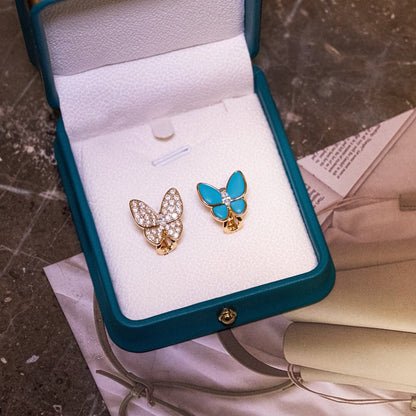 ¡®AuraJewelry¡¯Asymmetrical Butterfly Earclips