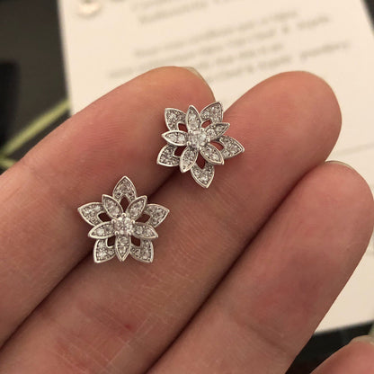 ¡®AuraJewelry¡¯Lotus Openwork Earrings（Mini）