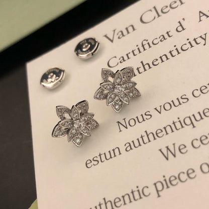 ¡®AuraJewelry¡¯Lotus Openwork Earrings（Mini）