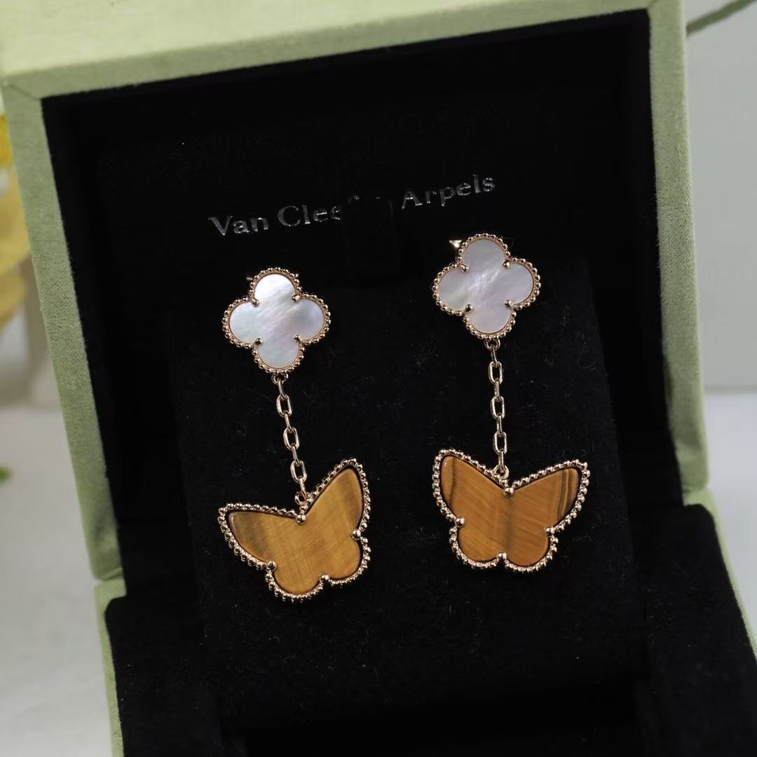¡®AuraJewelry¡¯CLOVER MEDIUM 1 MOTIFS CARNELIAN  DIAMOND earrings