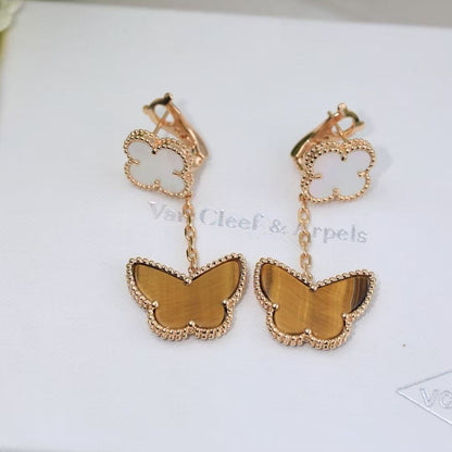 ¡®AuraJewelry¡¯CLOVER MEDIUM 1 MOTIFS CARNELIAN  DIAMOND earrings