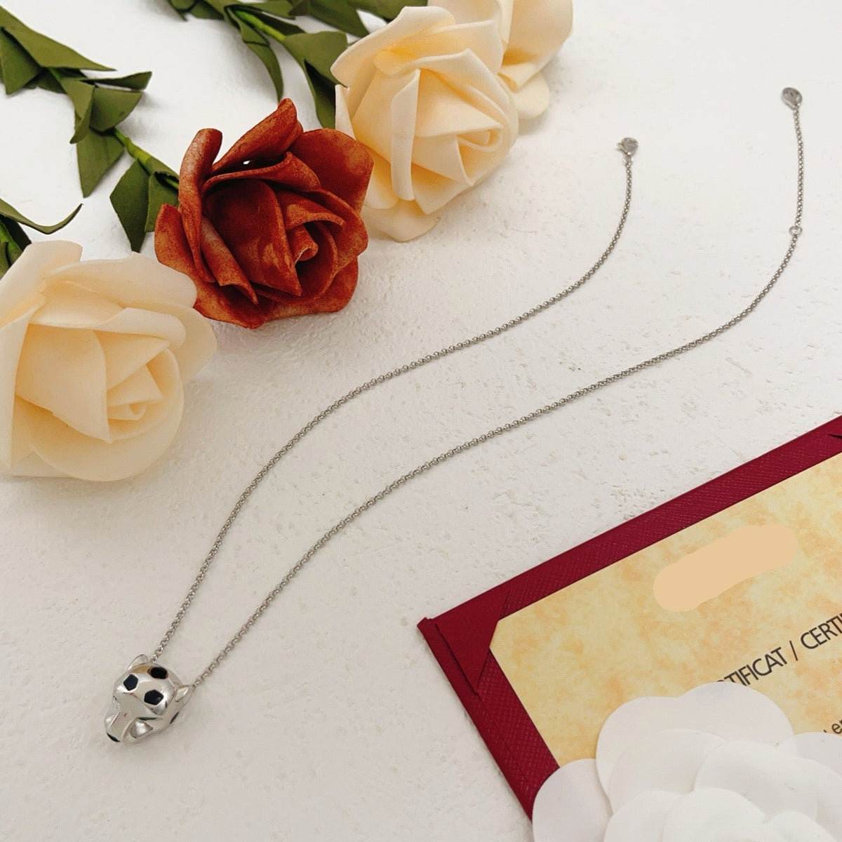 ¡®AuraJewelry¡¯Panthère de Cartier Solid Panther‑Head Necklace,