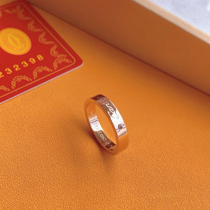 ¡®AuraJewelry¡¯Signature Single‑Diamond Couple Band Rings