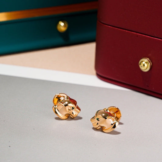 ¡®AuraJewelry¡¯Polished Panther‑Head Earrings