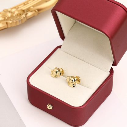 ¡®AuraJewelry¡¯Polished Panther‑Head Earrings