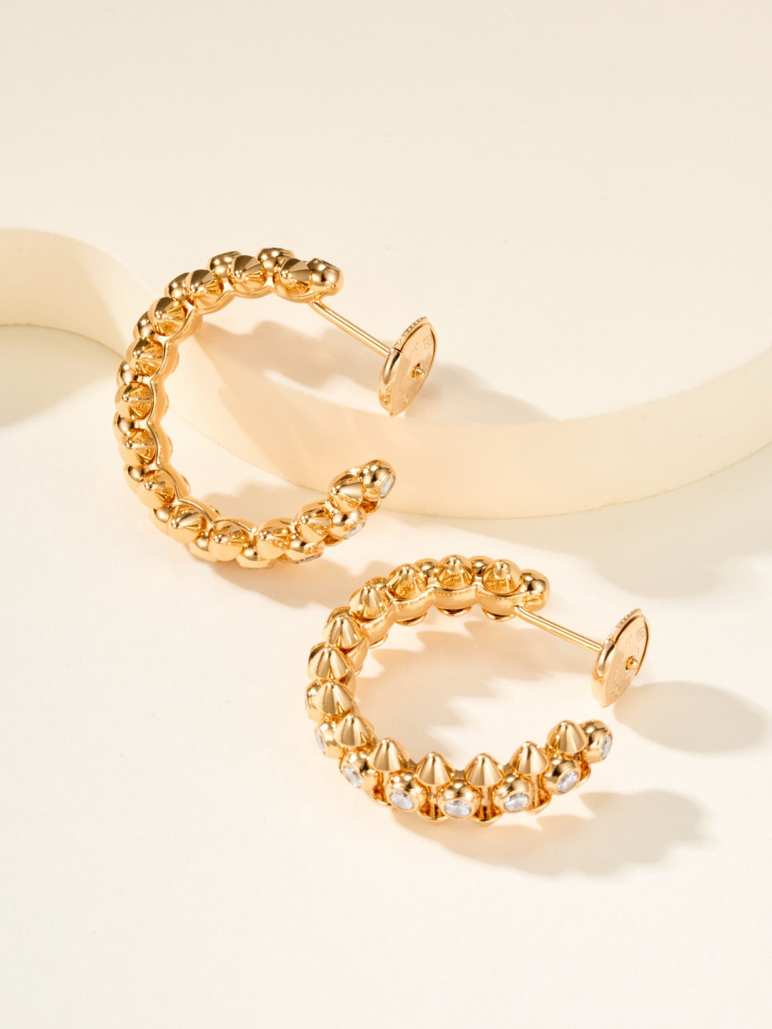 ¡®AuraJewelry¡¯Clash‑de  Spiked Diamond Earrings