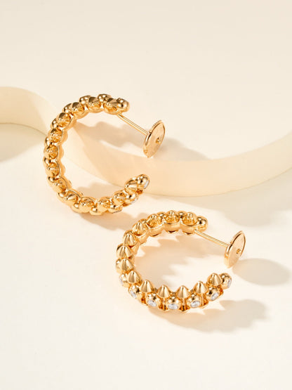 ¡®AuraJewelry¡¯Clash‑de  Spiked Diamond Earrings