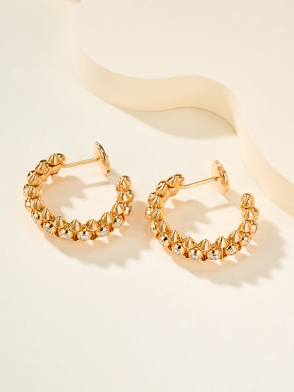 ¡®AuraJewelry¡¯Clash‑de  Spiked Diamond Earrings