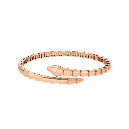 [Aura Jewelry]Viper Silver No‑Diamond Snake Bracelet