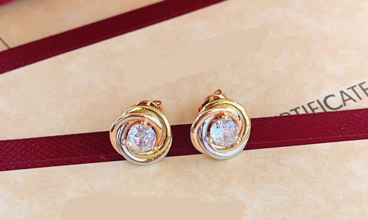 ¡®Aura Jewelry¡¯Pave Stud Earrings