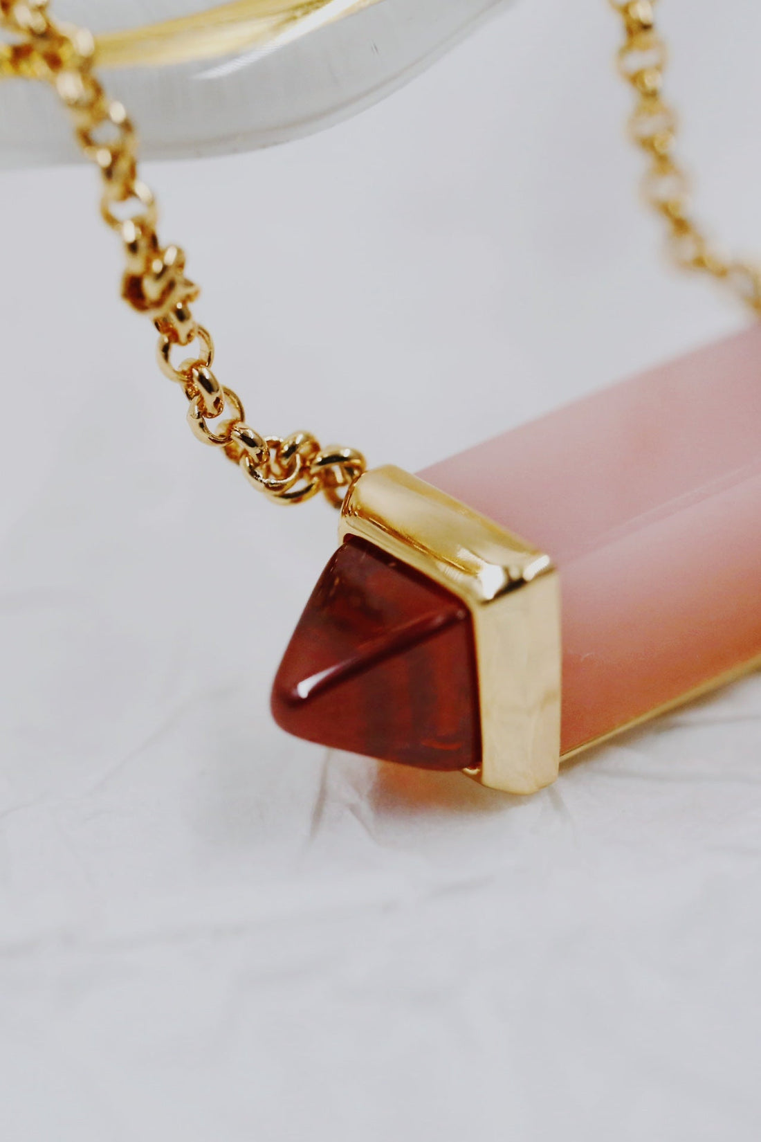 ¡®Aura Jewelry¡¯Color Stone Bar Pendant Necklace