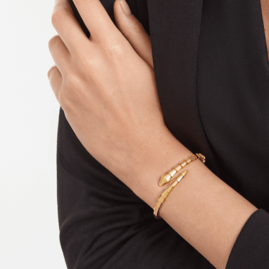 [Aura Jewelry]Viper Silver No‑Diamond Snake Bracelet