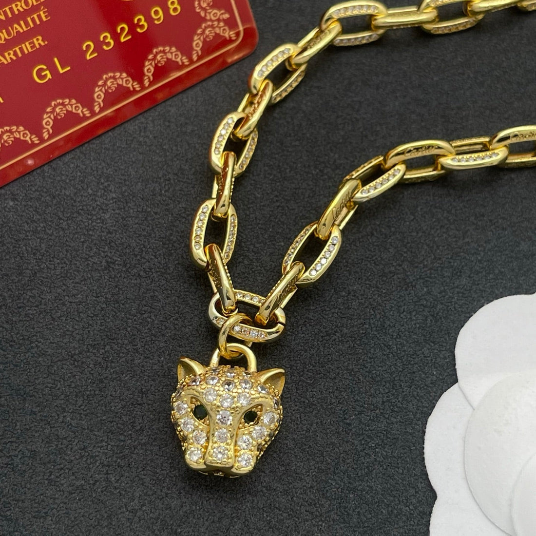 ¡®Aura Jewelry¡¯Lion Head Link Chain Necklace